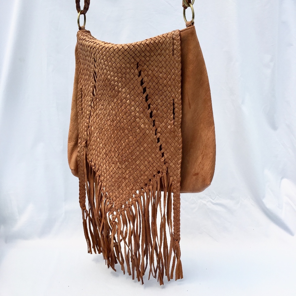 MOTIF 56 WOVEN FRINGE CROSSBODY NWT
